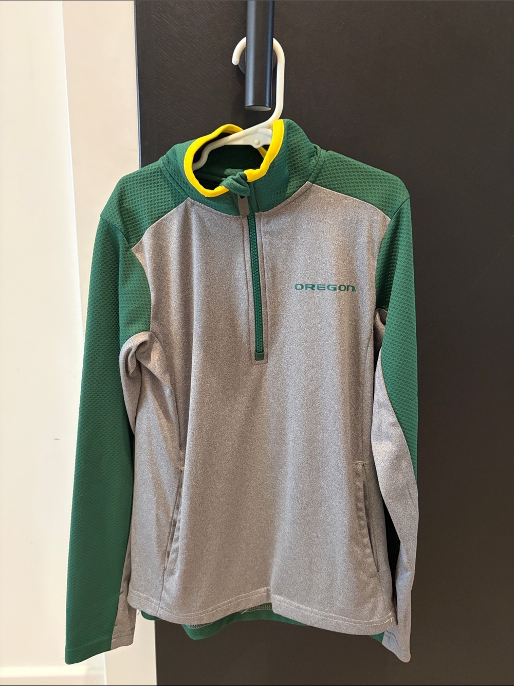 Oregon Kids' Half-Zip Pullover - Green/Gray